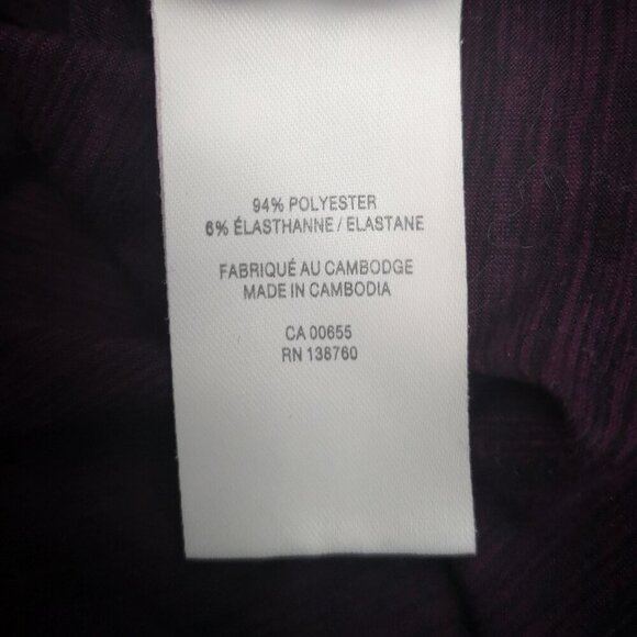 2 / $20.00 - Hyba Ladies Size Large Purple Loose Fit 3/4 Sleeves Athletic Top - Picture 4 of 9